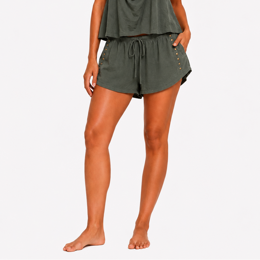 PANTALON TACHUELAS DORADAS